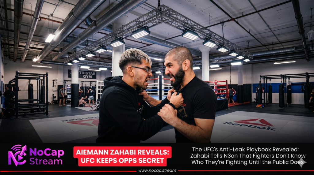 The UFC’s Anti-Leak Playbook Revealed: Zahabi Tells N3on That Fighters Don’t Know Who They’re Fighting Until the Public Does