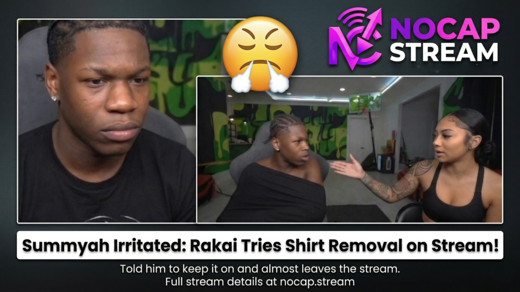 Summyah Wasn’t Having It: The Moment She Put Rakai in His Place Over a Shirt – On Live Stream